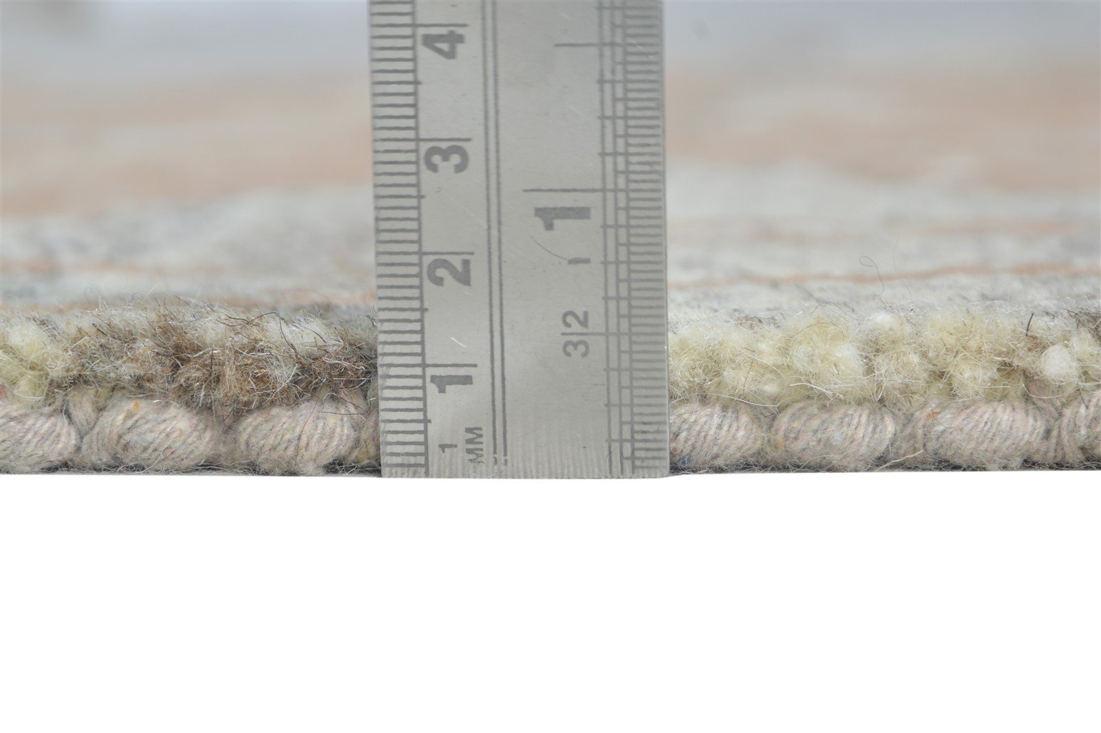 Grey Wool Rug 4' X 6' Modern Hand Knotted French Floral Room Size Carpet 7864995184789