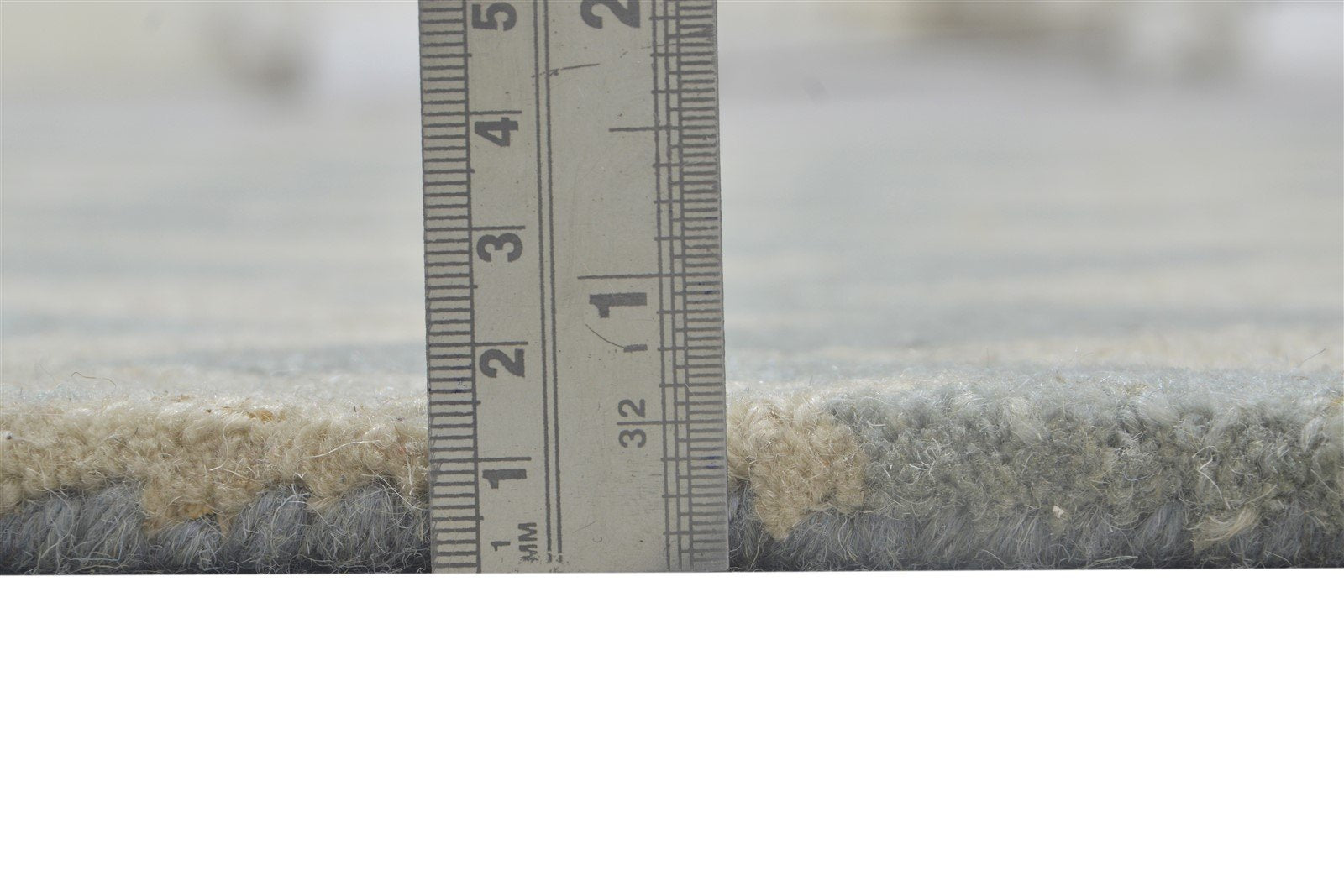 Grey Wool Rug 4' X 6' Modern Hand Tufted Scandinavian Chevron Room Size Carpet 7864308727957