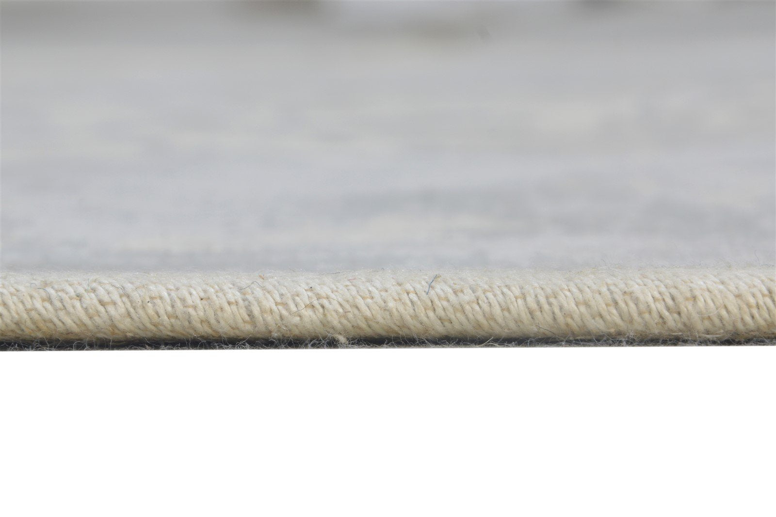 Grey Wool Rug 4' X 6' Transitional Dhurrie European Damask Room Size Carpet 7864671305877