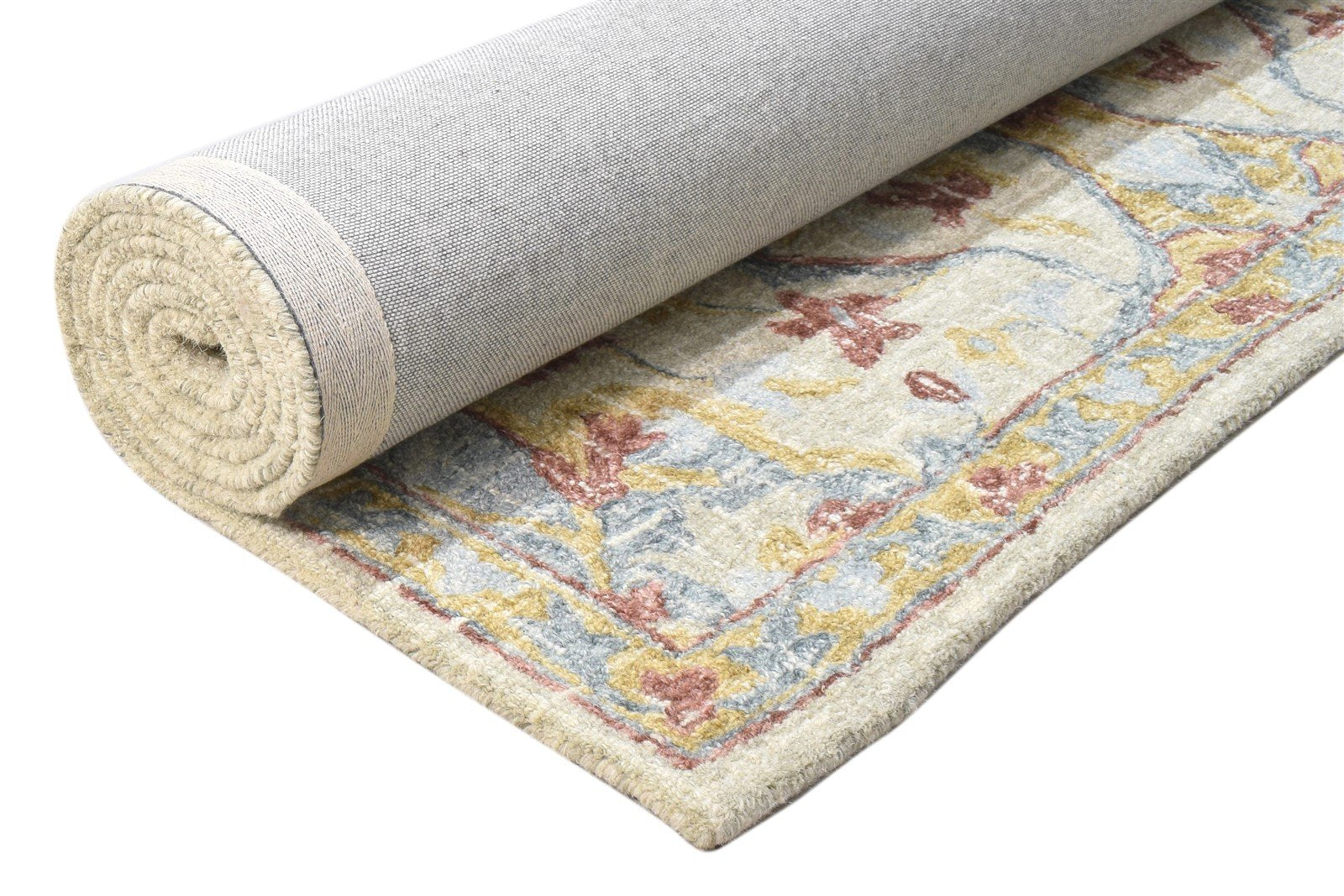 Grey Wool Rug 5' X 8' Modern Hand Tufted Kazak Grid Room Size Carpet 7864093048981