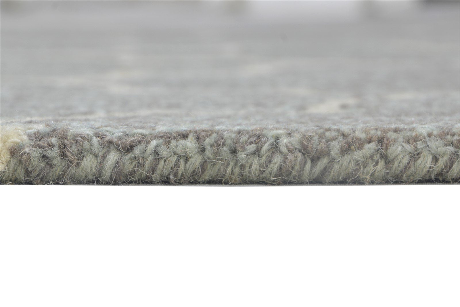 Grey Wool Rug 5' X 8' Modern Hand Tufted Moroccan Trellis Room Size Carpet 7864256037013