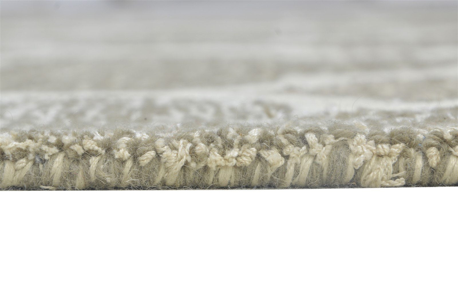 Grey Wool Rug 5' X 8' Modern Hand Tufted Moroccan Trellis Room Size Carpet 7864264786069