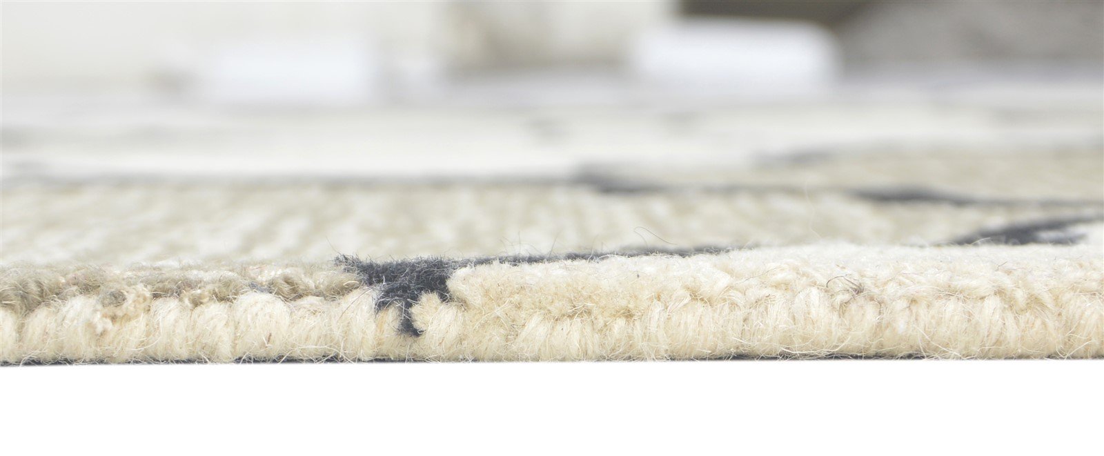 Grey Wool Rug 5' X 8' Modern Hand Tufted Moroccan Trellis Room Size Carpet 7860685865109