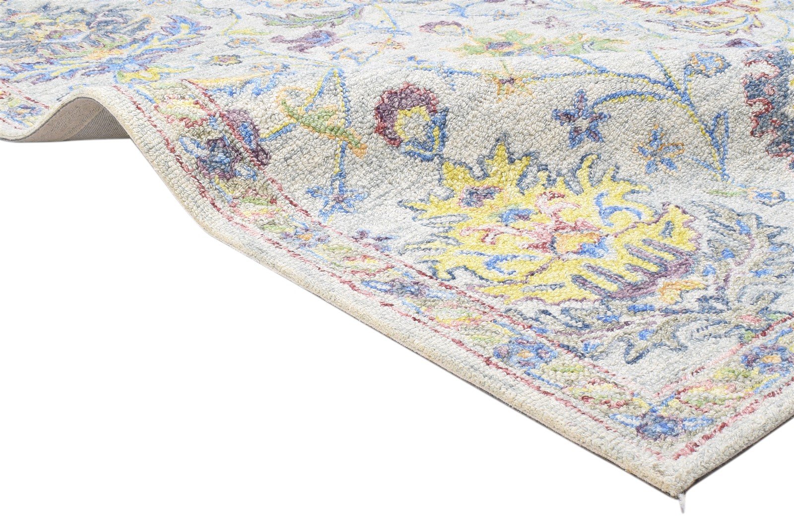 Grey Wool Rug 5' X 8' Modern Hand Tufted Oushak Oriental Room Size Carpet 7864093900949