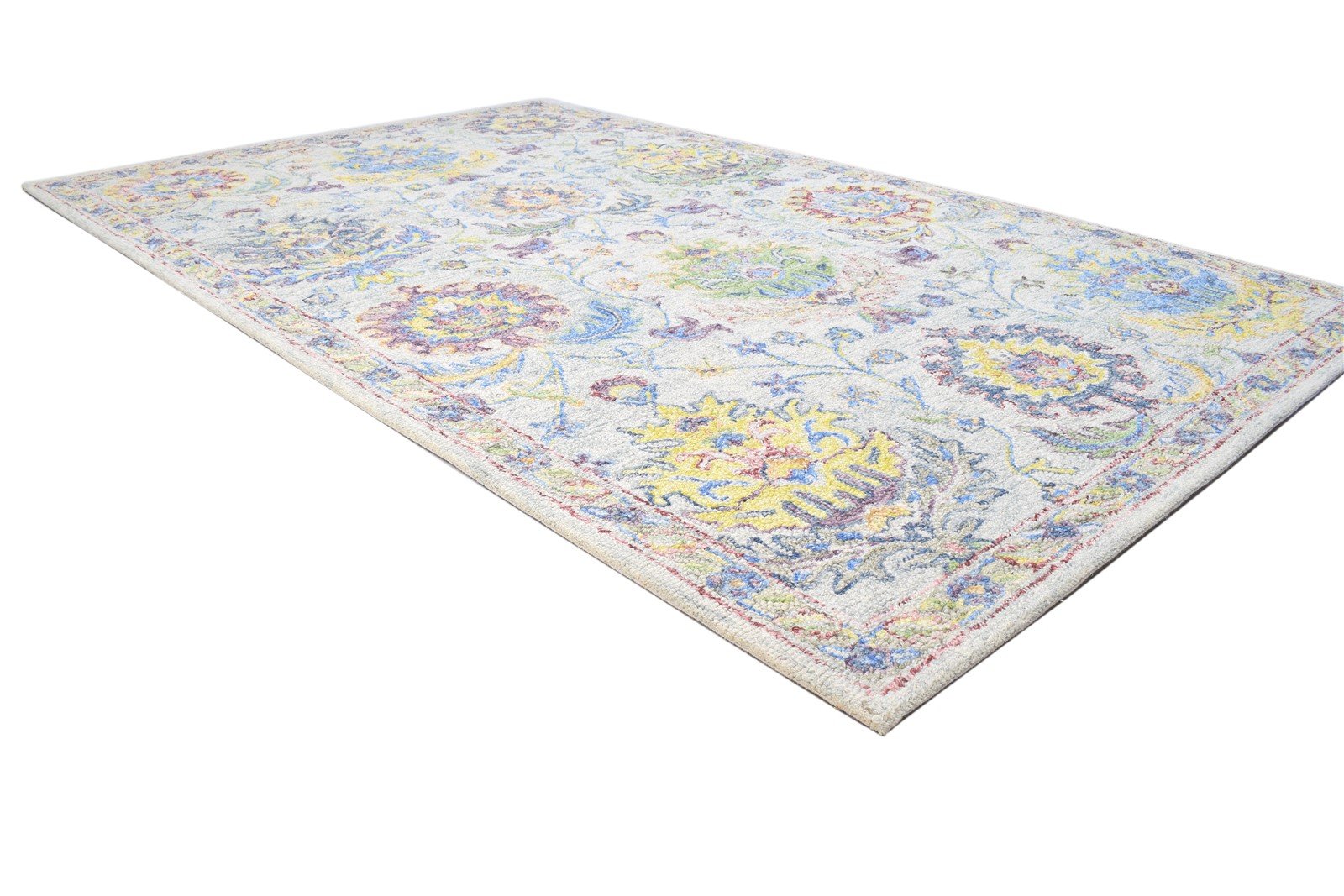 Grey Wool Rug 5' X 8' Modern Hand Tufted Oushak Oriental Room Size Carpet 7864093900949