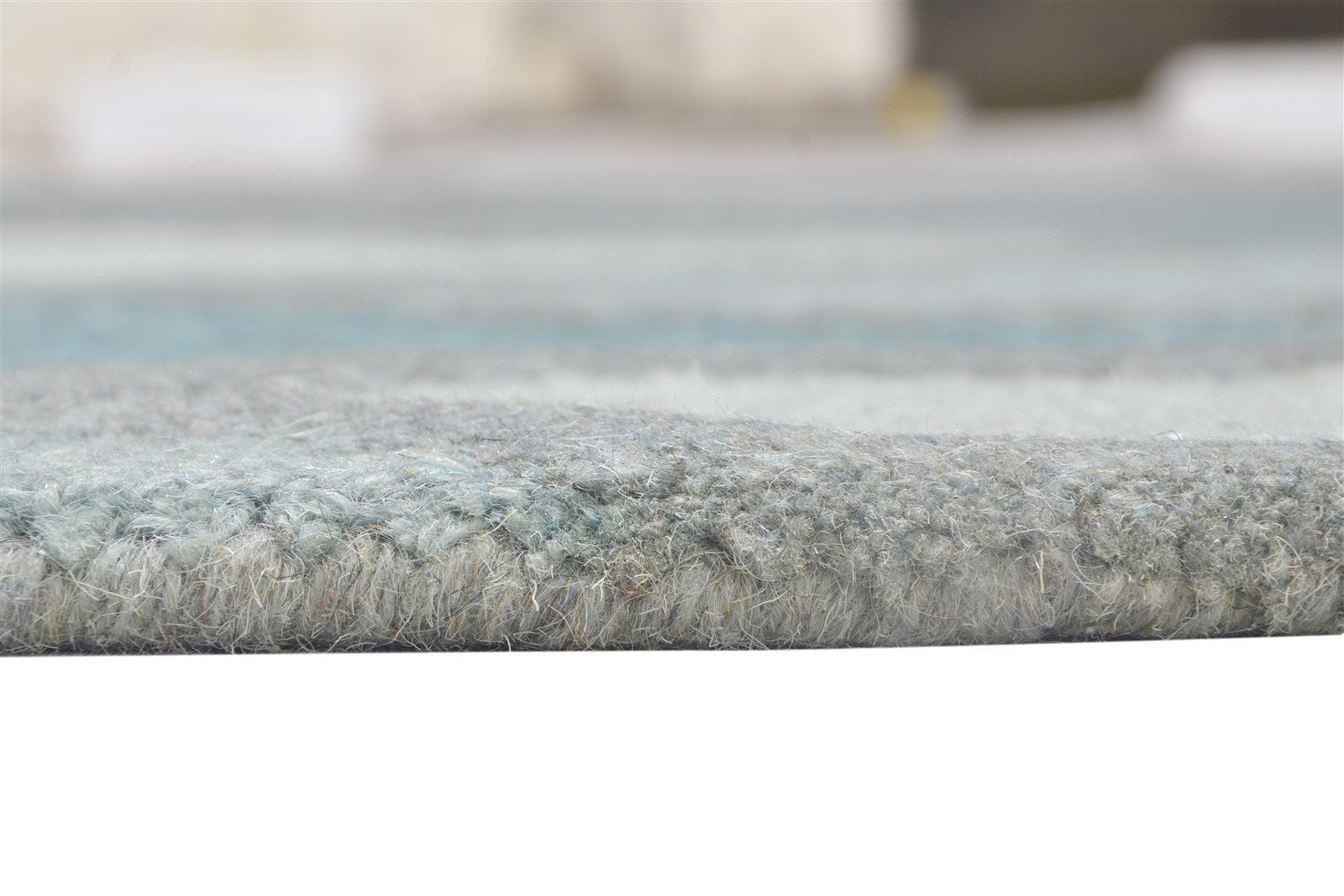 Grey Wool Rug 5' X 8' Modern Hand Tufted Scandinavian Diamond Room Size Carpet 7864094851221