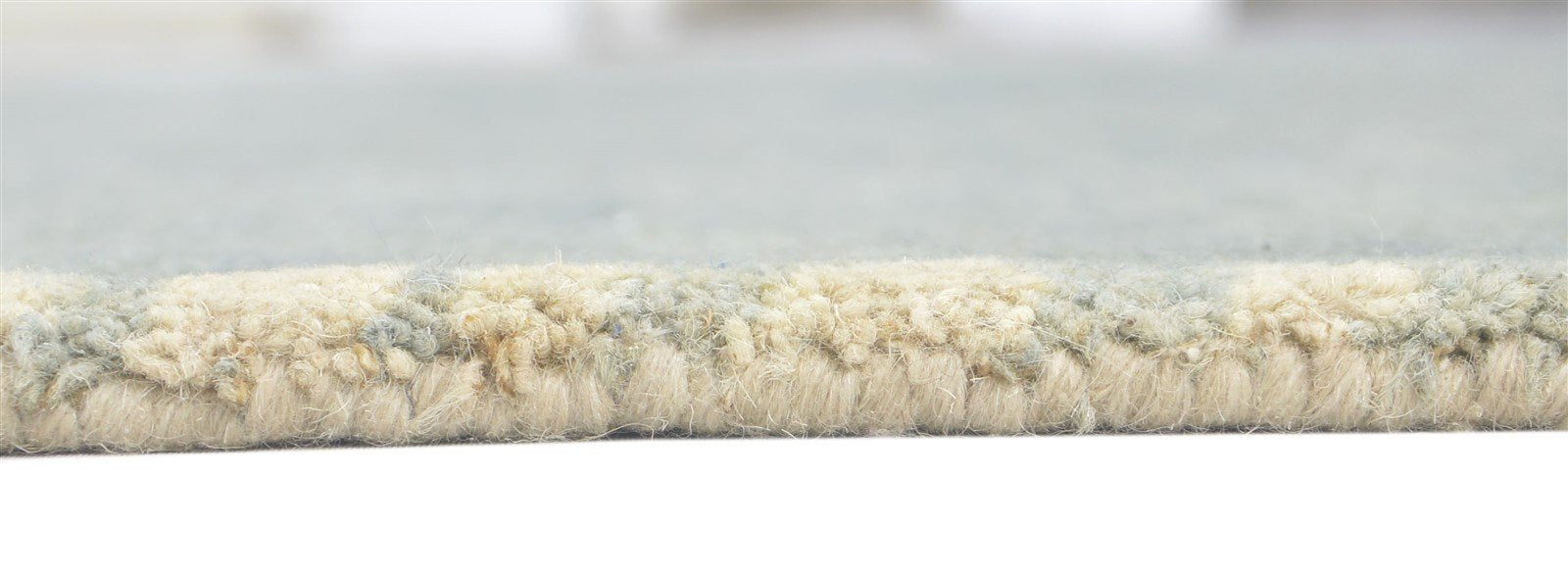 Grey Wool Rug 5' X 8' Modern Hand Tufted Scandinavian Lace Room Size Carpet 7860686127253