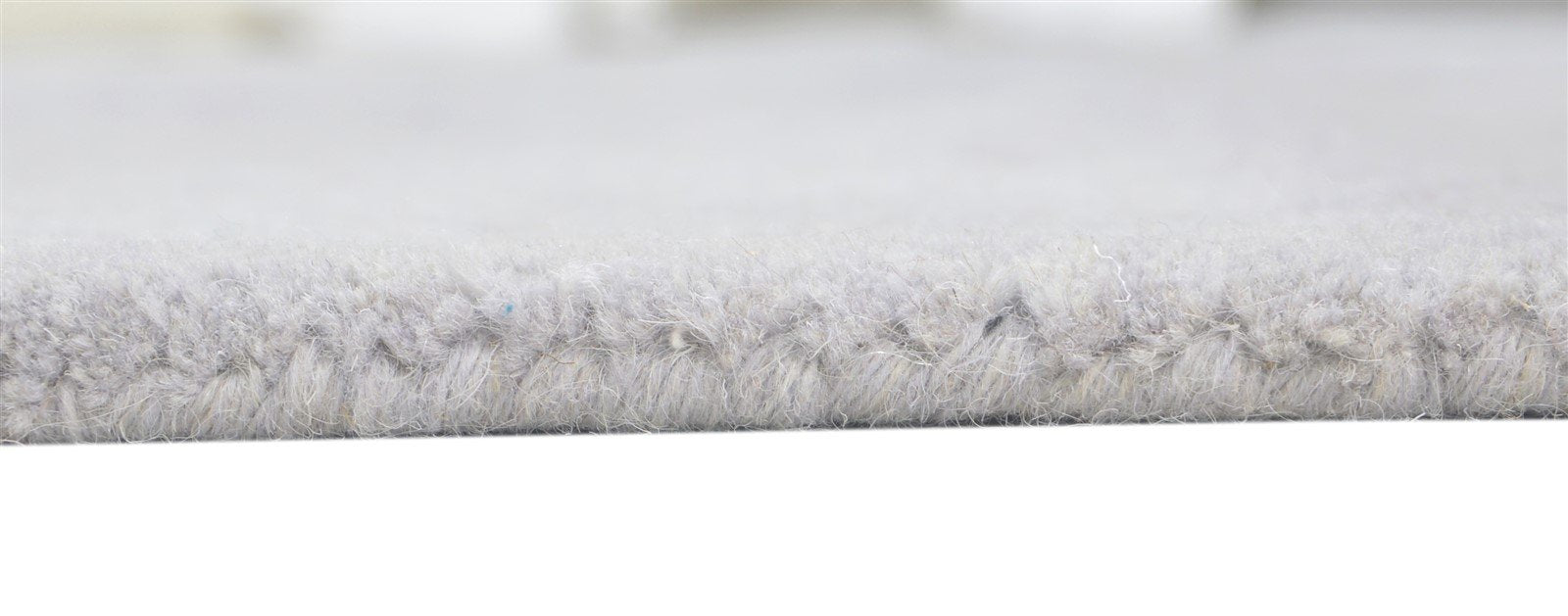 Grey Wool Rug 5' X 8' Modern Hand Tufted Scandinavian Solid Room Size Carpet 7860684095637