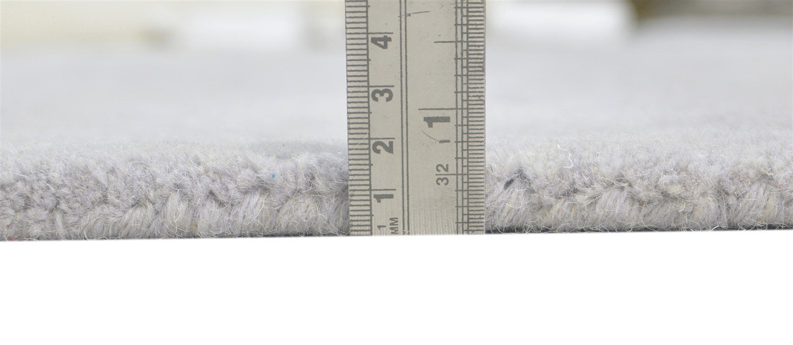 Grey Wool Rug 5' X 8' Modern Hand Tufted Scandinavian Solid Room Size Carpet 7860684095637