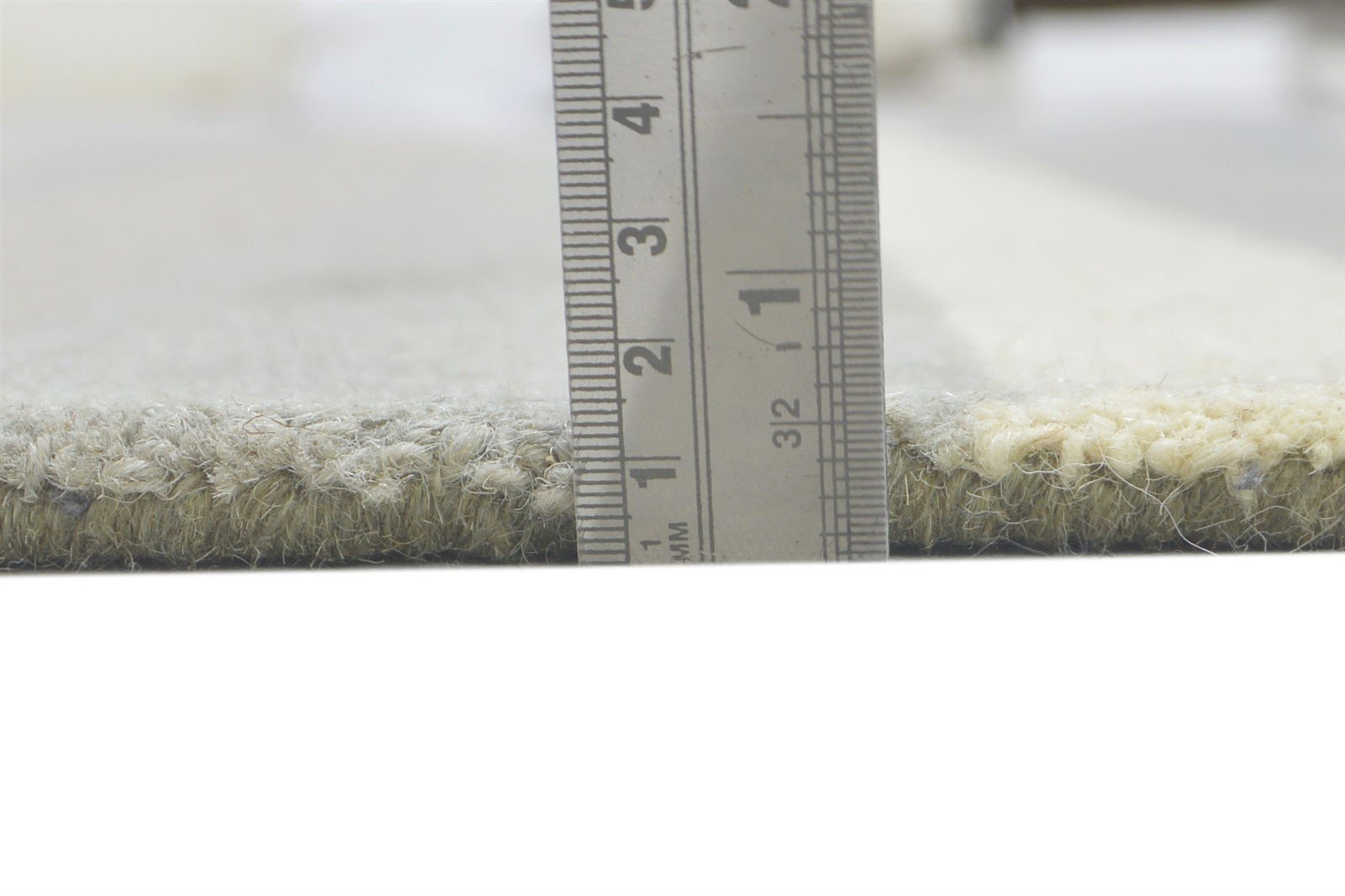Grey Wool Rug 5' X 8' Modern Hand Tufted Scandinavian Striped Room Size Carpet 7860706476181