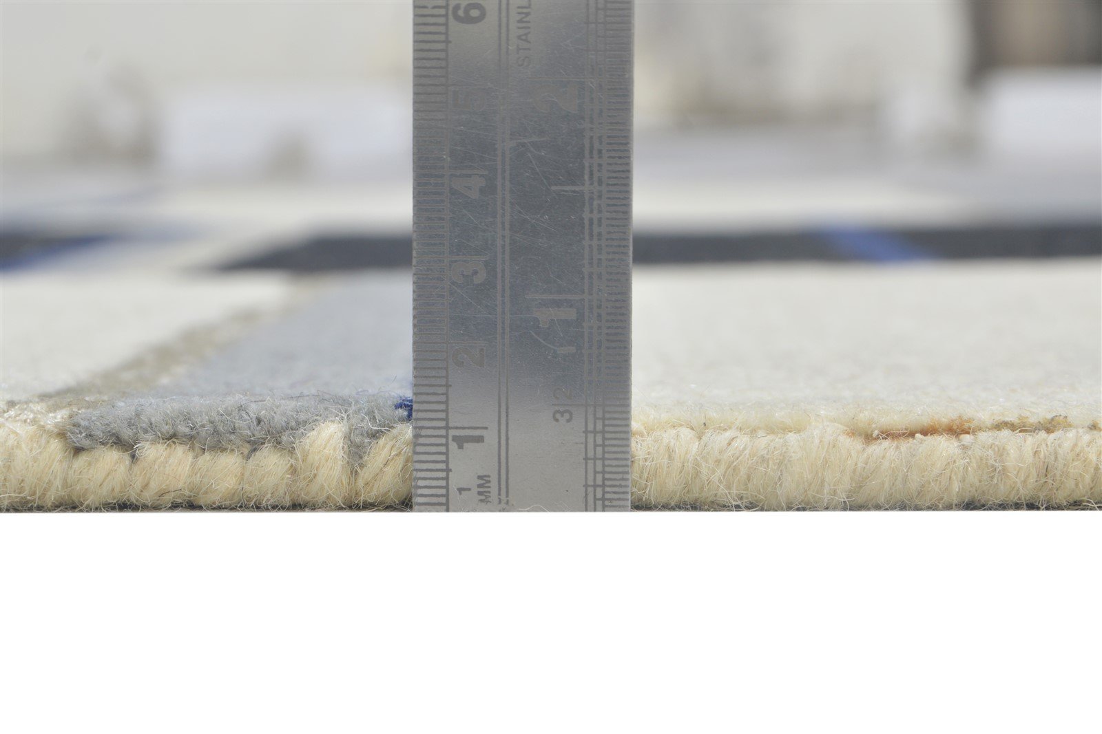 Grey Wool Rug 5' X 8' Modern Hand Tufted Scandinavian Striped Room Size Carpet 7864278581397