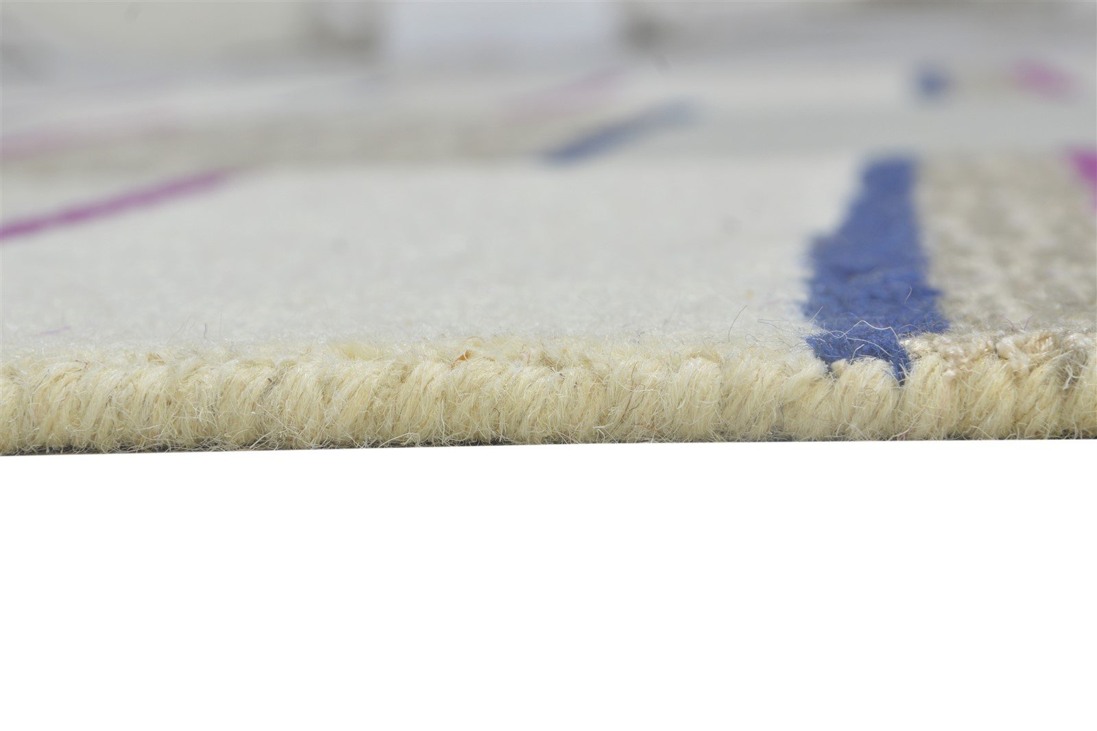 Grey Wool Rug 5' X 8' Modern Hand Tufted Scandinavian Striped Room Size Carpet 7864280252565