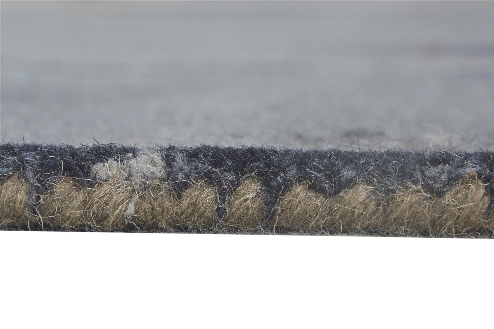 Dotti Grey Wool Rug 5' X 8' Modern Hand Tufted Shibori Tie Dye 7865206079637