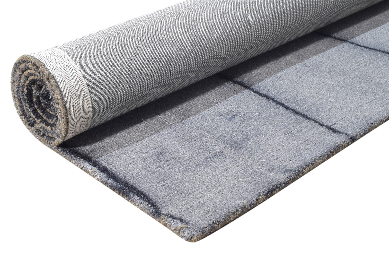 Dotti Grey Wool Rug 5' X 8' Modern Hand Tufted Shibori Tie Dye 7865206079637