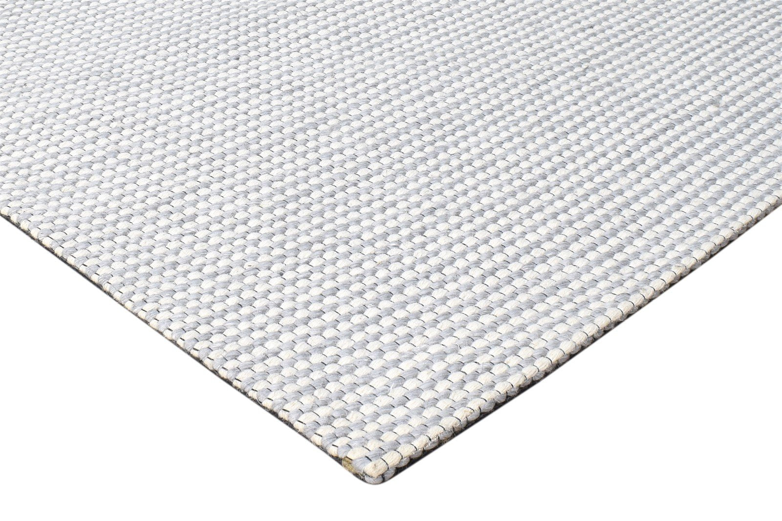 Shirline Grey Wool Rug 5' X 8' Modern Hand Woven Scandinavian Striped 7865007341717