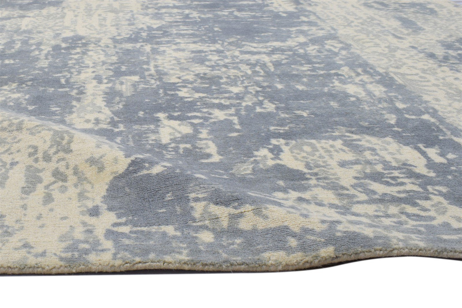Grey Wool Rug 5' X 8' Modern Handloom Scandinavian Abstract Room Size Carpet 7864148951189
