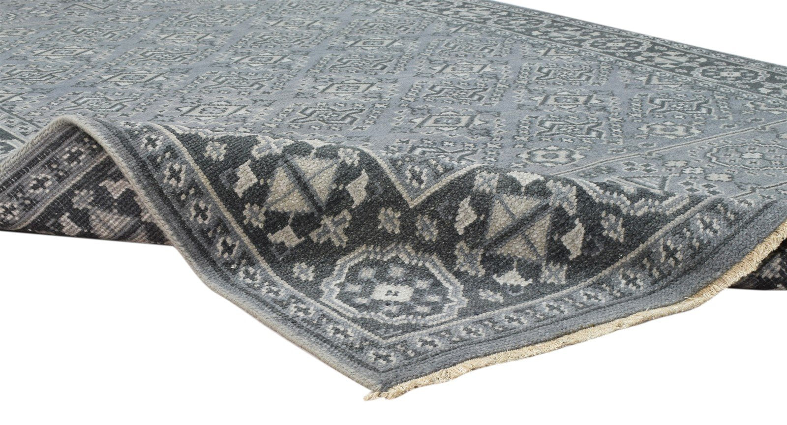 Grey Wool Rug 6' X 9' Persian Hand Knotted Kazak Oriental Room Size Carpet 7860676657301
