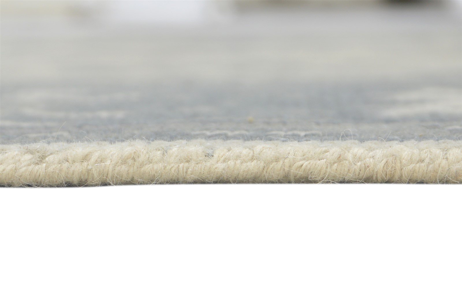 Grey Wool Rug 6X9 Persian Hand Knotted Sarouk-Indian Oriental Room Size Carpet 7860689272981