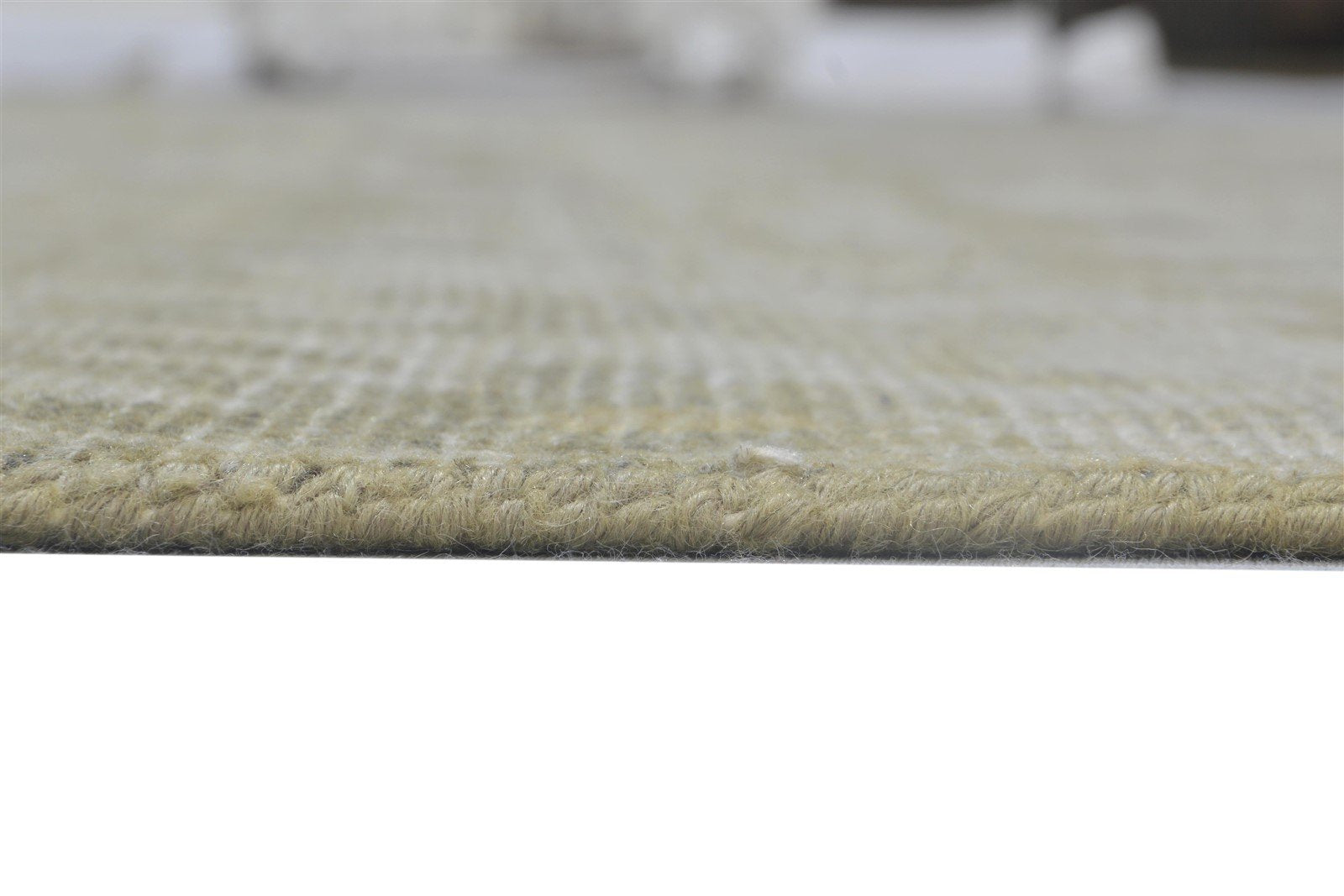 Grey Wool Rug 8' X 10' Modern Hand Knotted French Floral Large Carpet 7864168415381