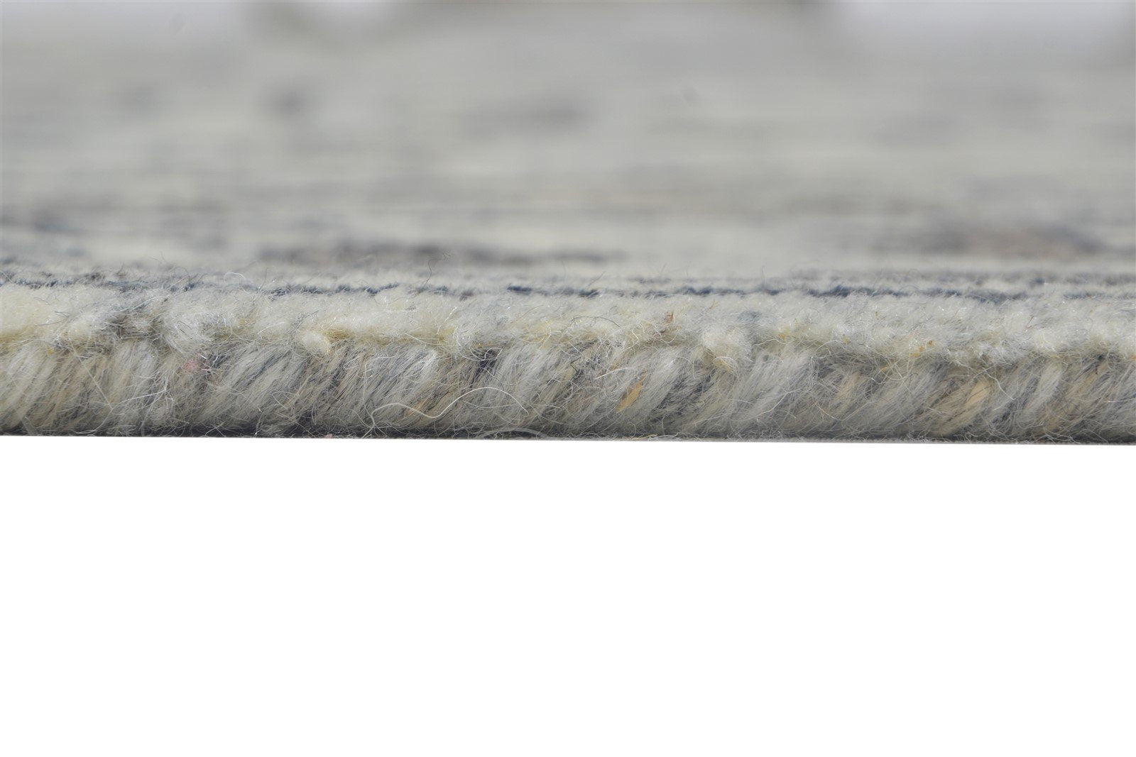 Grey Wool Rug 8' X 10' Persian Hand Knotted Heriz-Indian Oriental Large Carpet 7864176050325