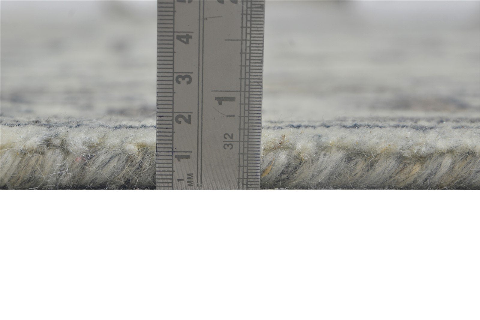 Grey Wool Rug 8' X 10' Persian Hand Knotted Heriz-Indian Oriental Large Carpet 7864176050325