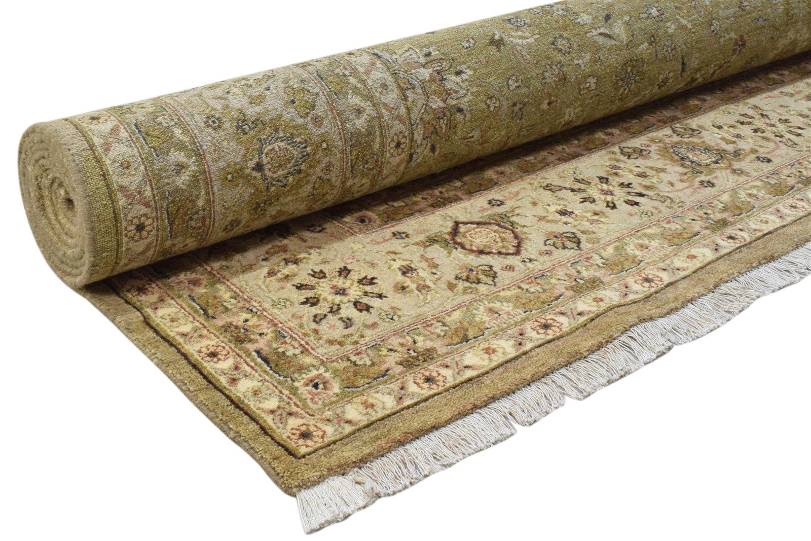 Grey Wool Rug 8' X 10' Persian Hand Knotted Kashan Oriental Large Carpet 7860694286485