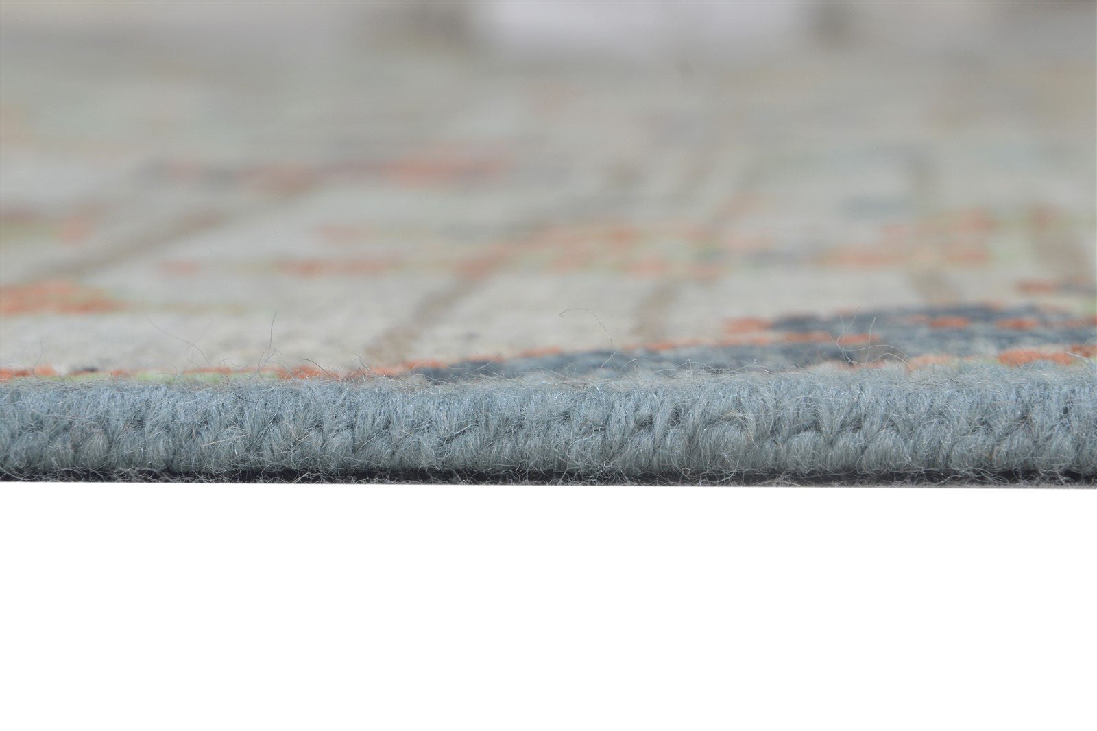 Grey Wool Rug 8' X 10' Persian Hand Knotted Kashan Oriental Large Carpet 7864677499029