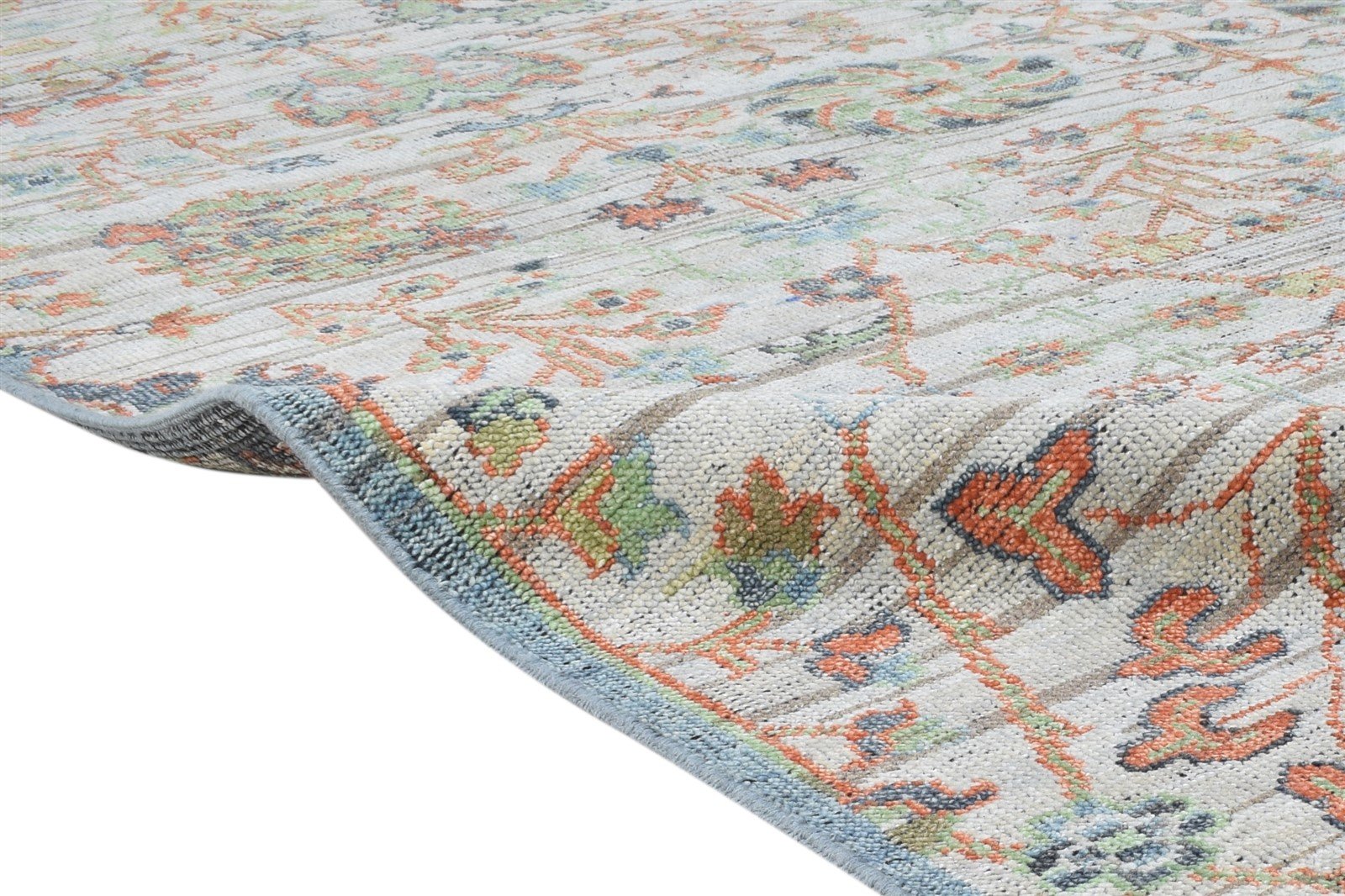 Grey Wool Rug 8' X 10' Persian Hand Knotted Kashan Oriental Large Carpet 7864677499029