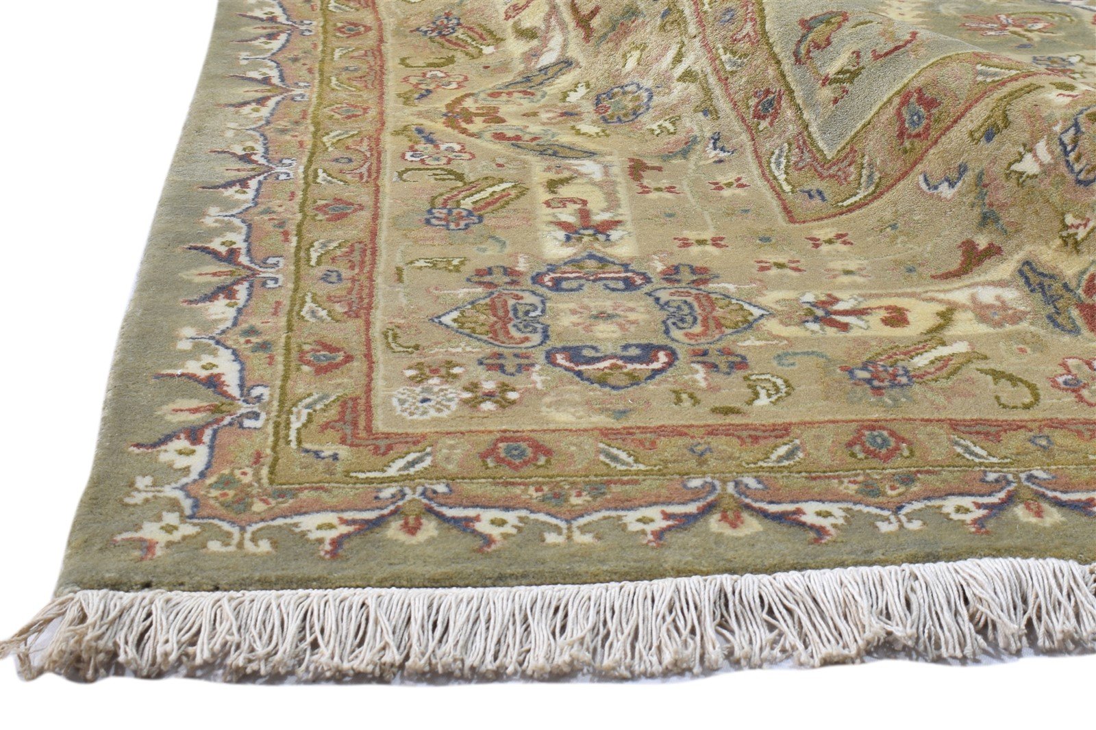 Grey Wool Rug 8' X 10' Persien Hand Knotted Kashan Oriental Large Carpet 7860697104533