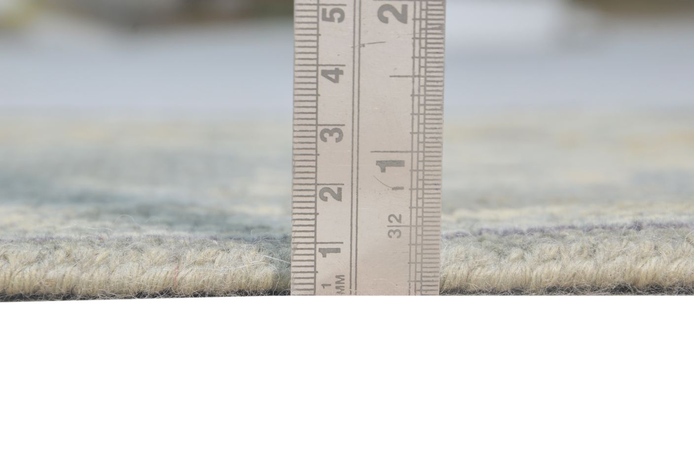 Grey Wool Silk Rug 2' X 3' Modern Hand Knotted American Abstract Small Carpet 7865121079445