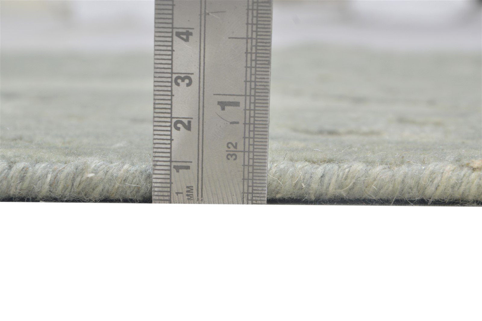 Grey Wool Silk Rug 3' X 8' Modern Jacquard Loom French Damask Small Runner 7864146690197