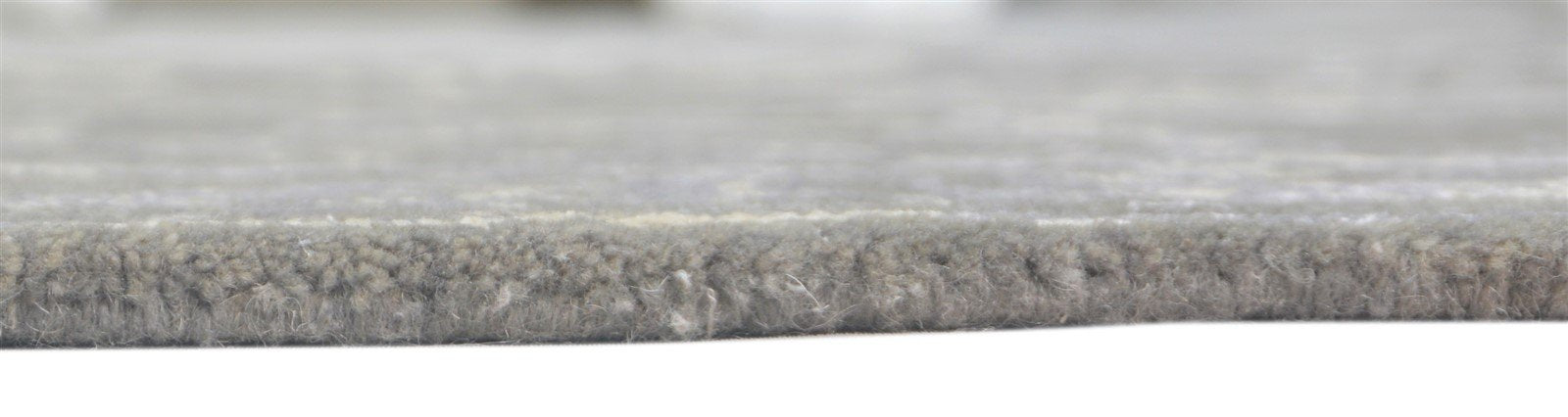 Grey Wool / Silk Rug 4X6 Modern Hand Knotted Oushak Distressed Room Size Carpet 7864082858133