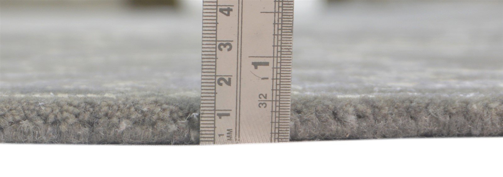 Grey Wool / Silk Rug 4X6 Modern Hand Knotted Oushak Distressed Room Size Carpet 7864082858133