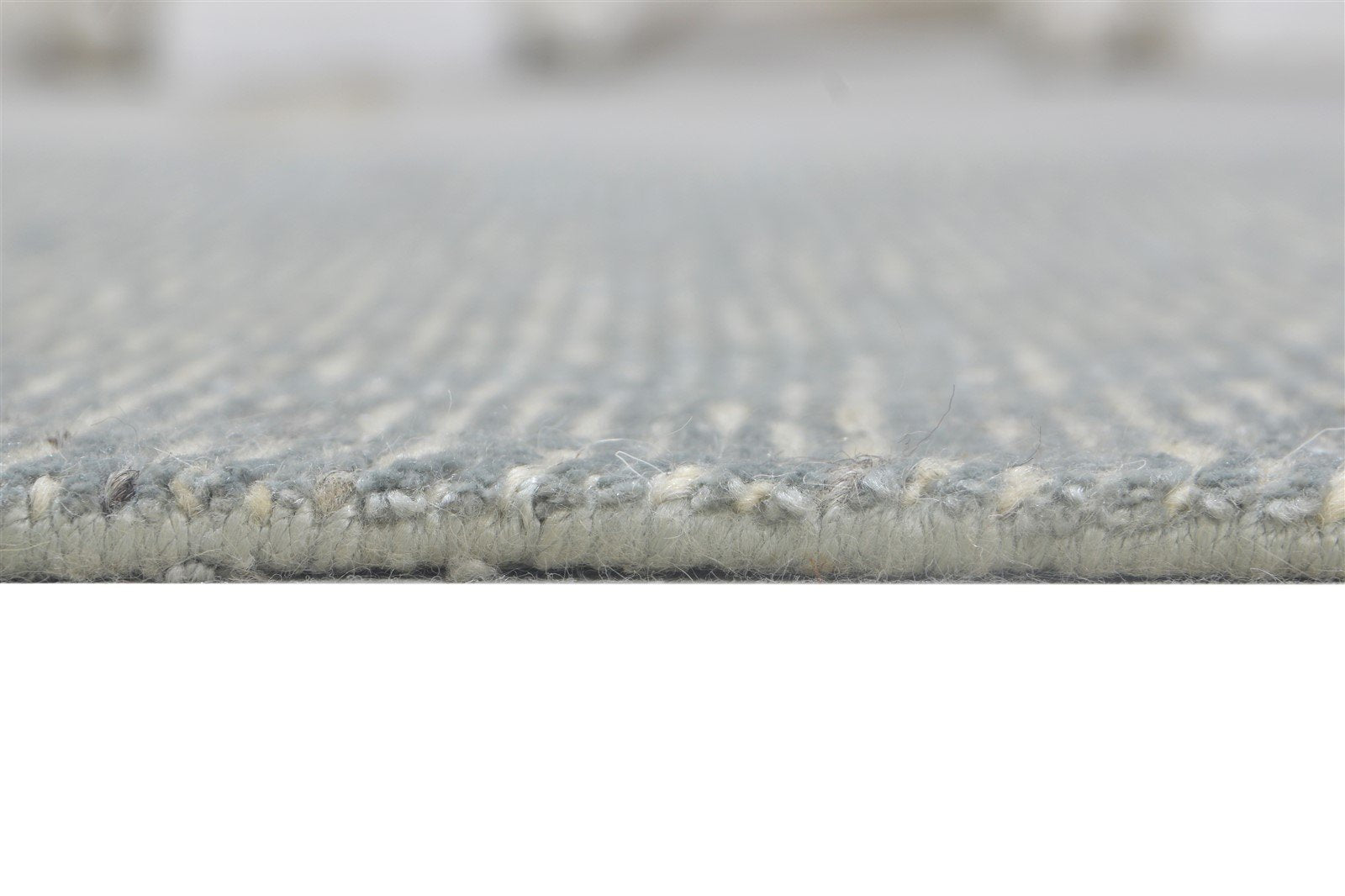 Grey Wool / Silk Rug 4X6 Modern Hand Knotted Scandinavian Solid Room Size 7864171200661