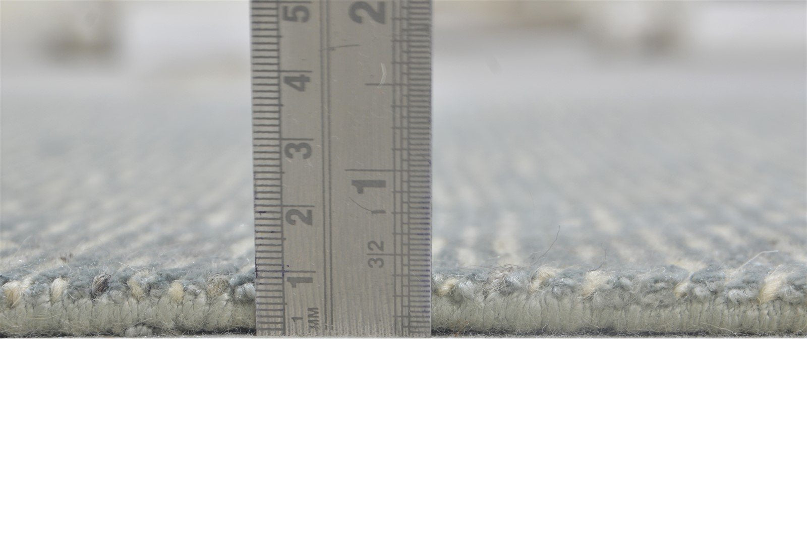 Grey Wool / Silk Rug 4X6 Modern Hand Knotted Scandinavian Solid Room Size 7864171200661