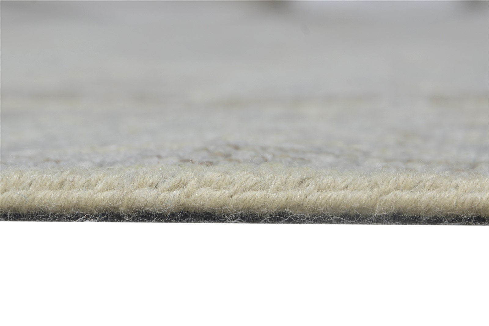 Grey Wool Silk Rug 5X8 Modern Hand Knotted American Abstract Room Size Carpet 7865145655445