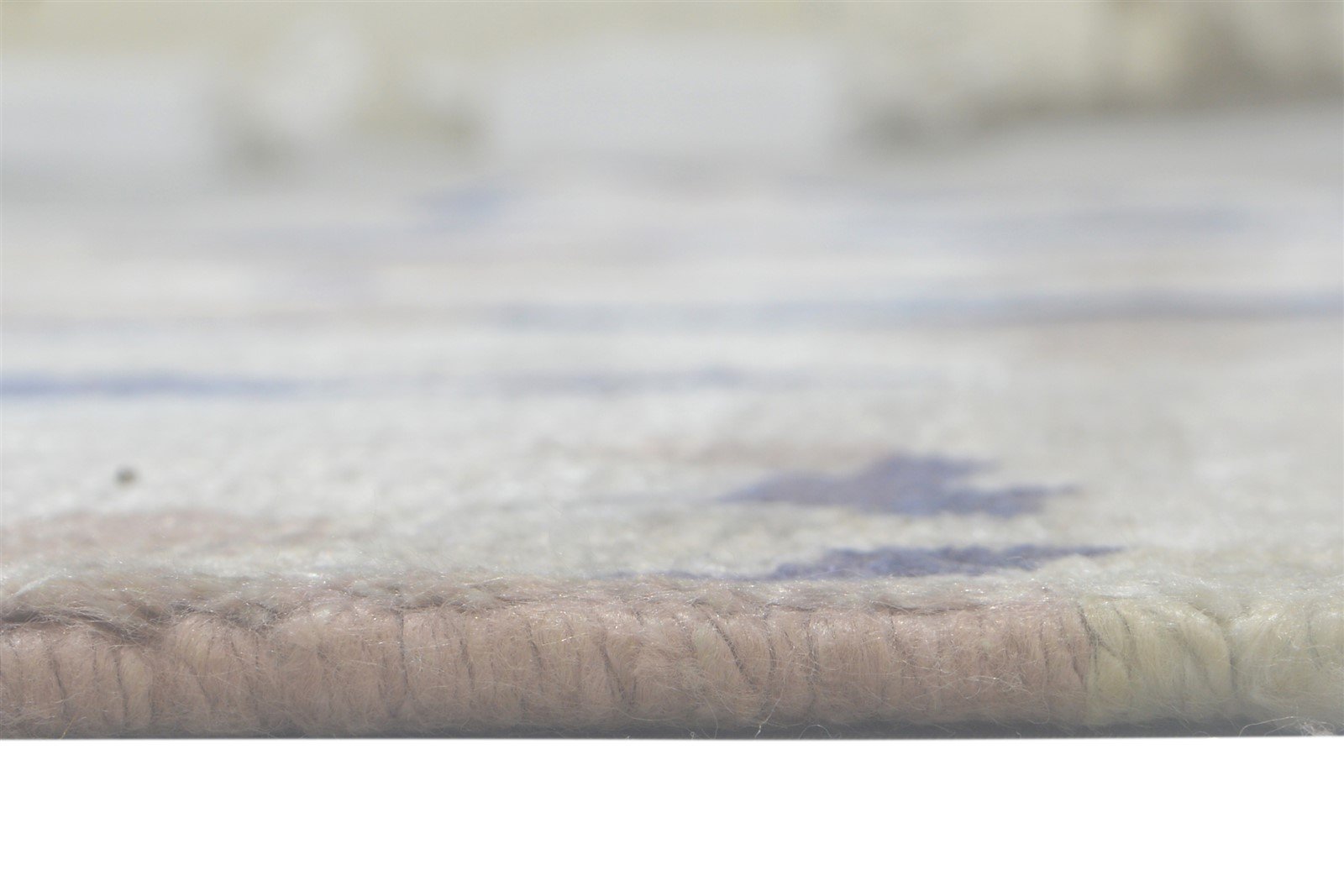 Grey Wool / Silk Rug 5X8 Modern Hand Knotted Indian Abstract Room Size Carpet 7864090460309