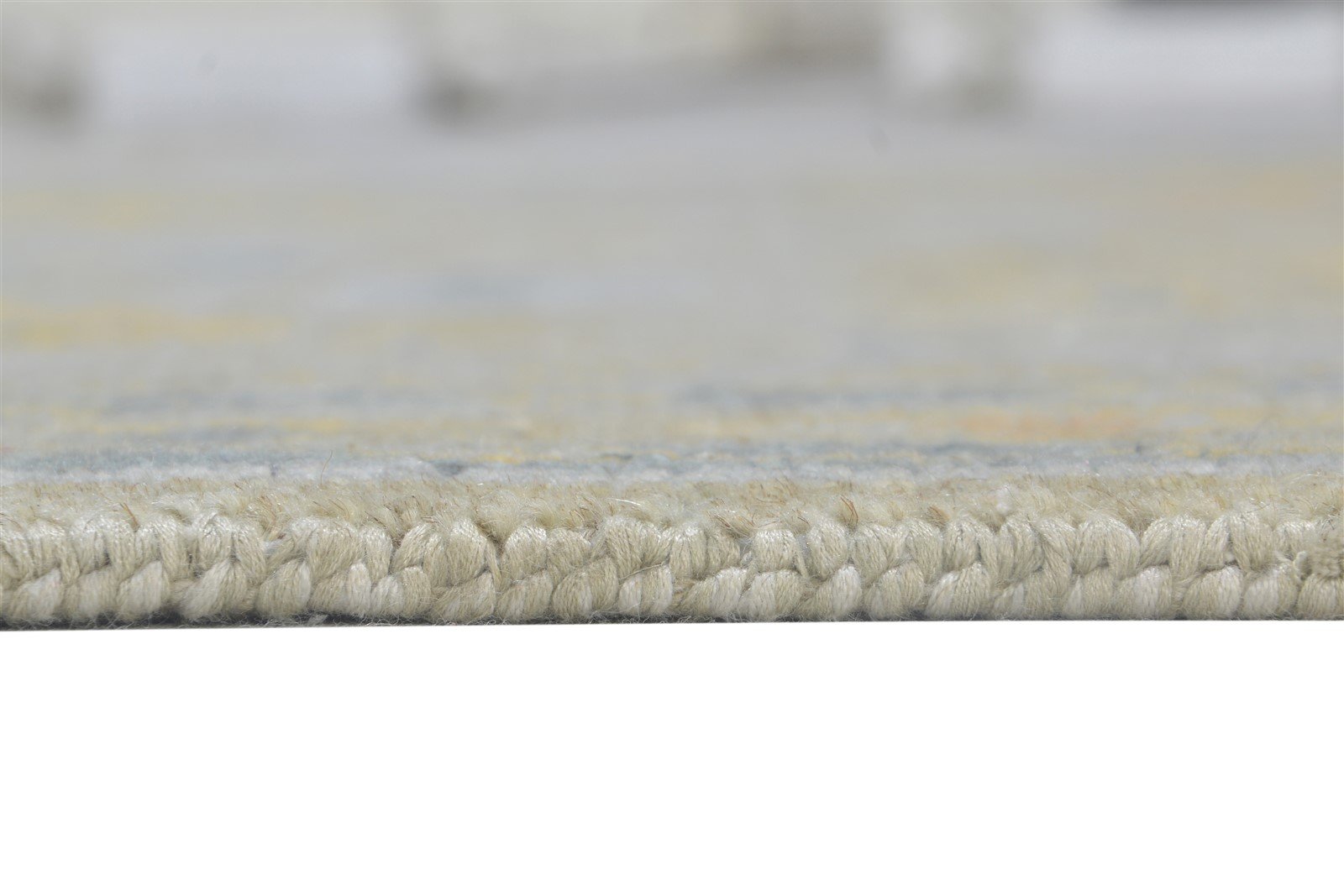Grey Wool / Silk Rug 5X8 Persian Hand Knotted Oushak Oriental Room Size Carpet 7864157241493