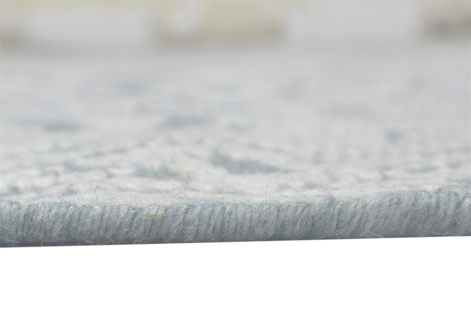 Grey Wool Silk Rug 6X9 Modern Hand Knotted Scandinavian Trellis Room Size 7864088428693
