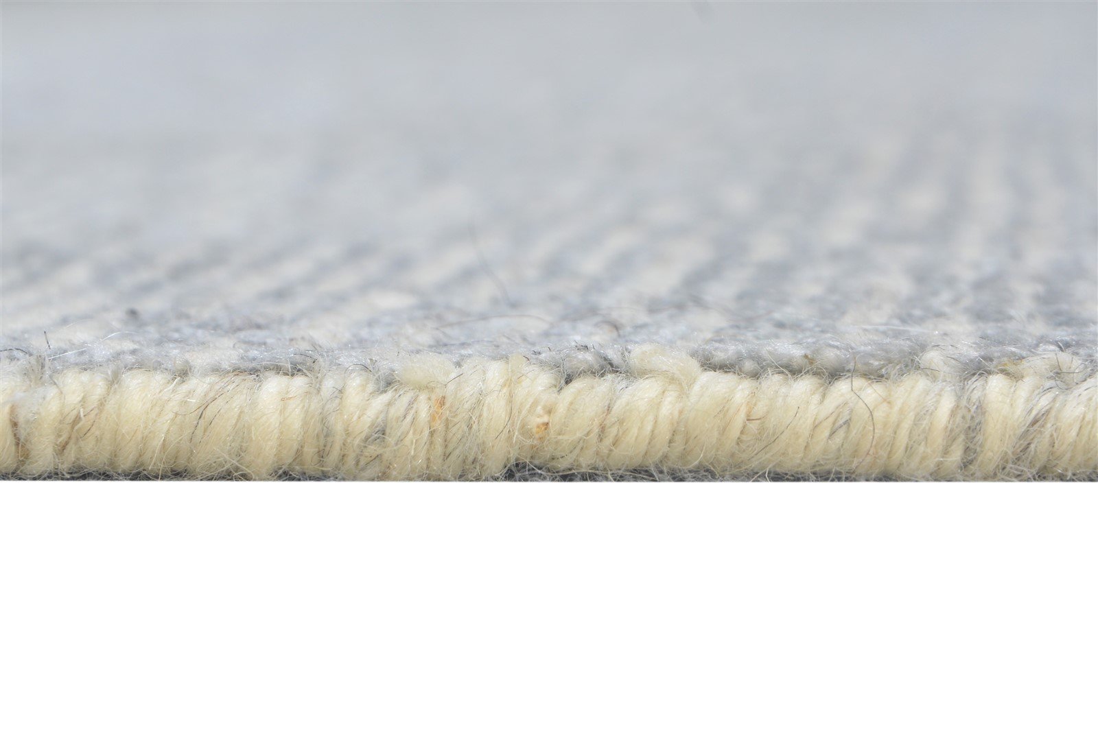 Grey Wool / Silk Rug 8X10 Modern Hand Knotted Scandinavian Solid Large Carpet 7864575885461