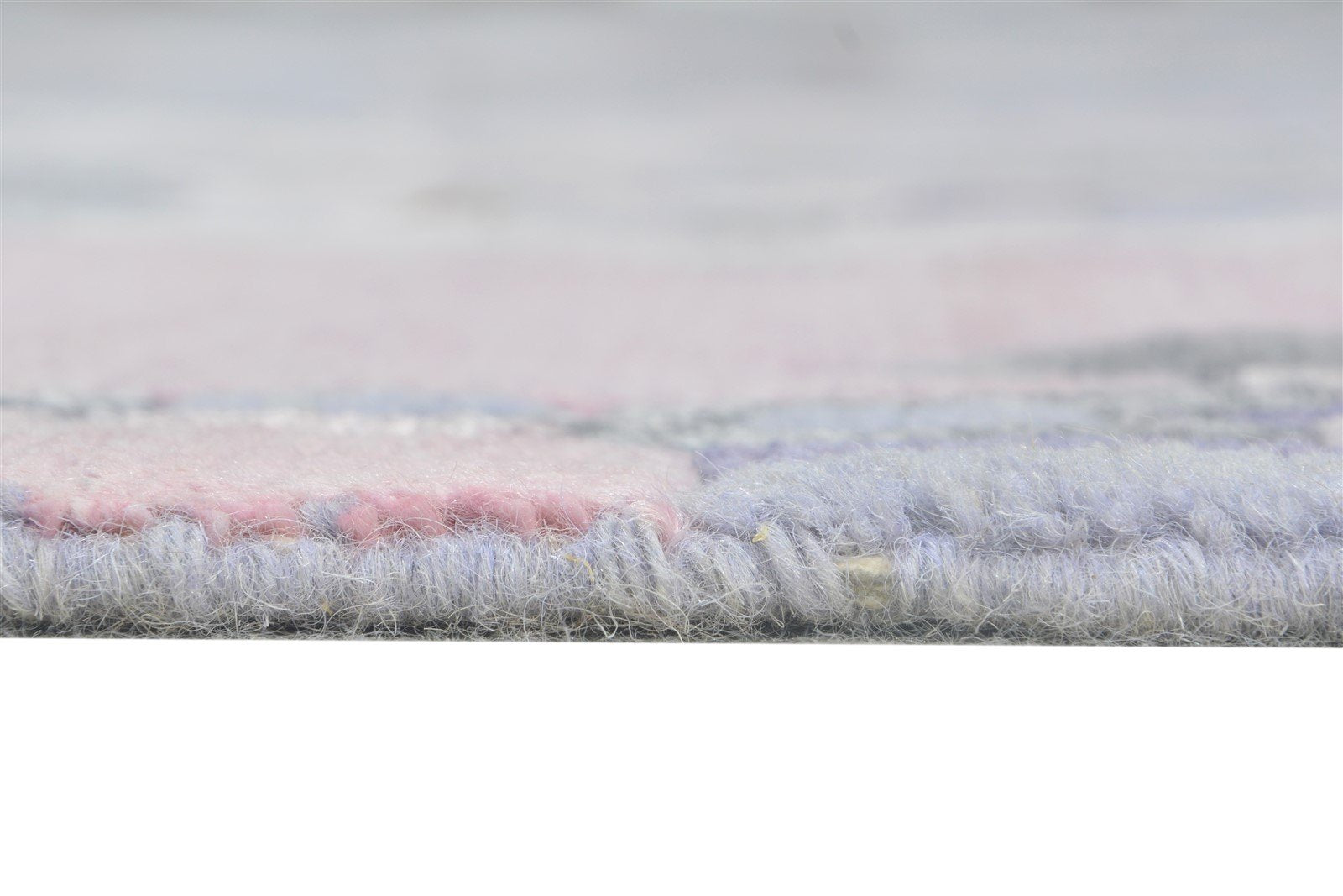 Grey Wool / Silk Rug 9' X 12' Modern Hand Knotted Indian Abstract Large Carpet 7864577949845
