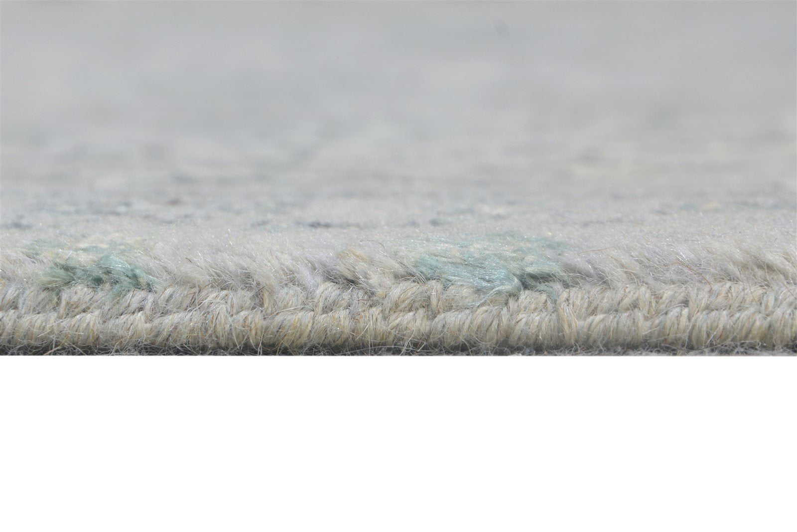 Grey Wool / Silk Rug 9X12 Modern Hand Knotted Oriental Abstract Extra Large 7864607998101