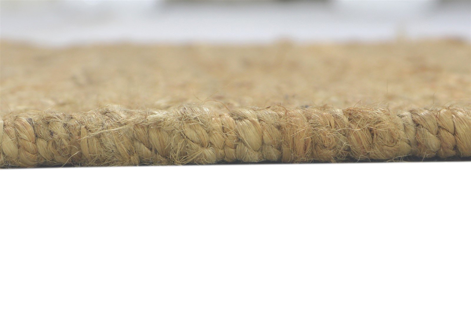 Hand Knotted Beige Jute Rug 2' X 3' Modern Scandinavian Solid Small Carpet 7860702609557