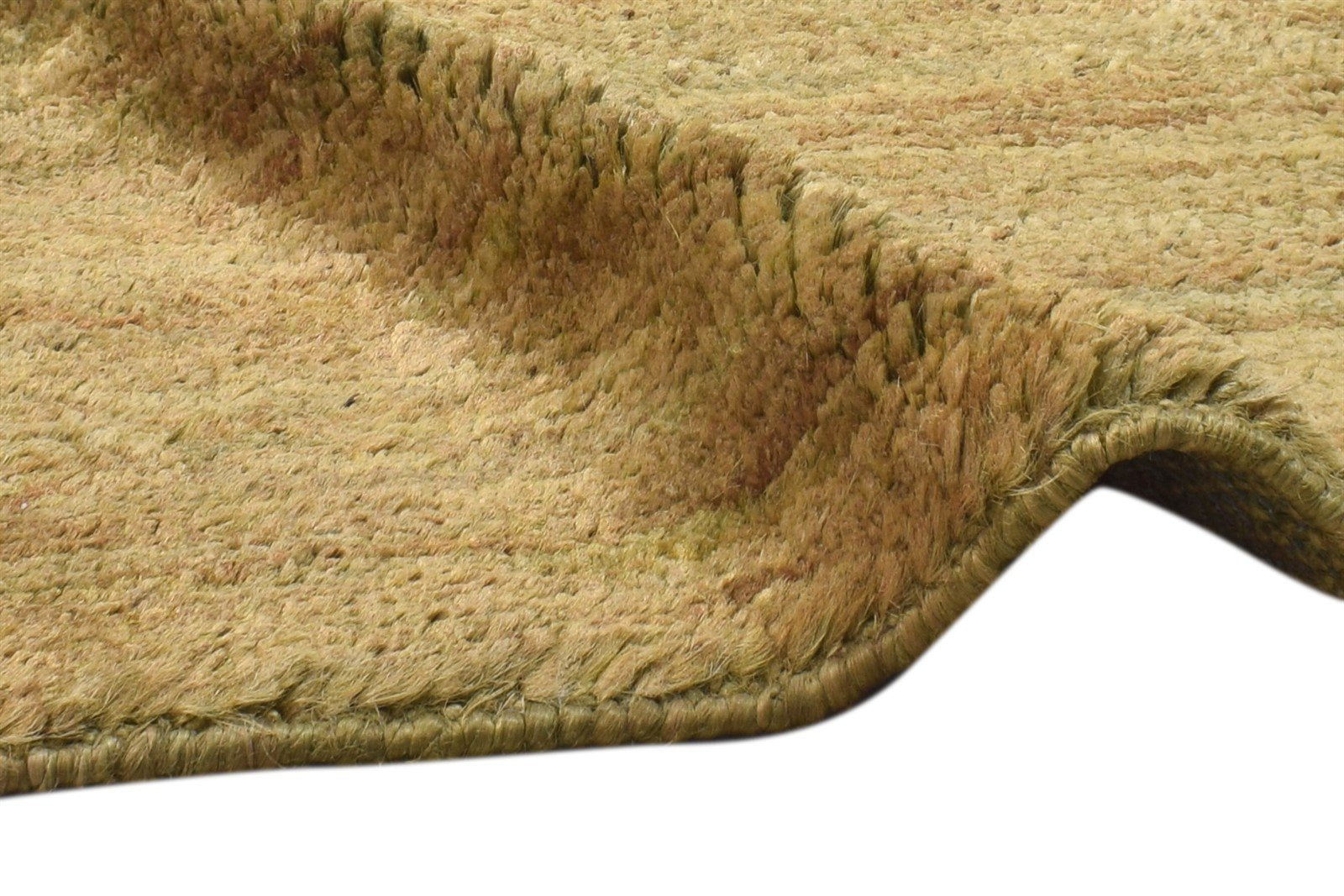 Hand Knotted Beige Jute Rug 2' X 3' Modern Scandinavian Solid Small Carpet 7864100454549