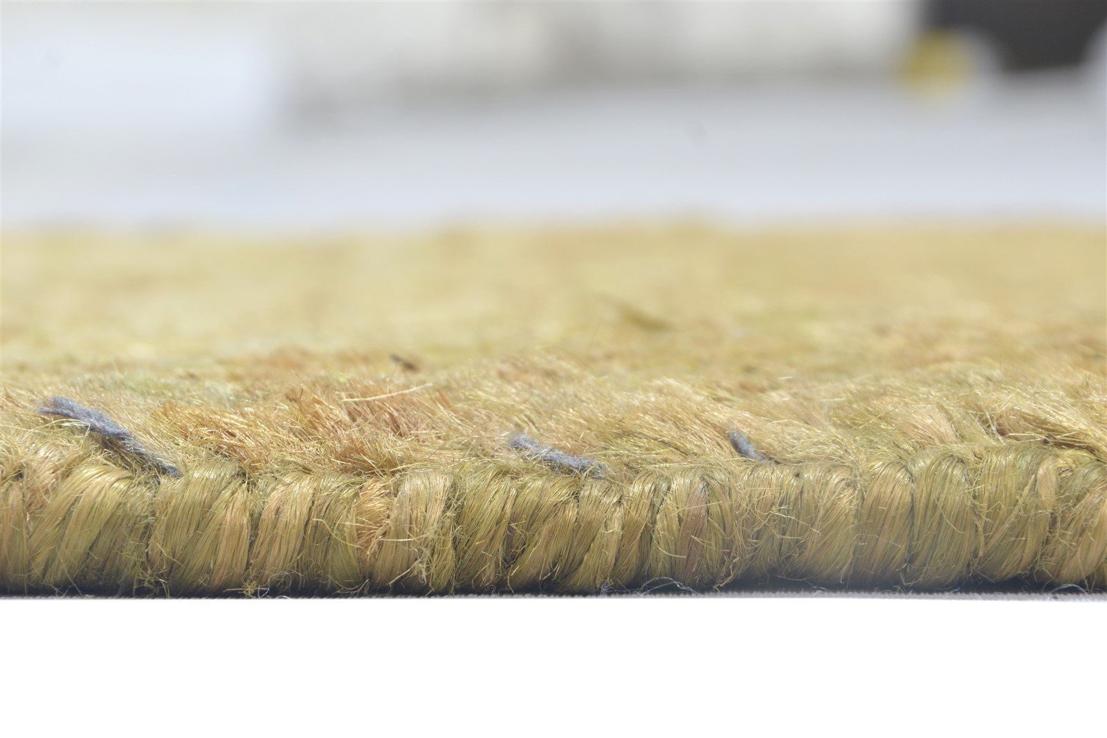 Hand Knotted Beige Jute Rug 2' X 3' Modern Scandinavian Solid Small Carpet 7864100454549