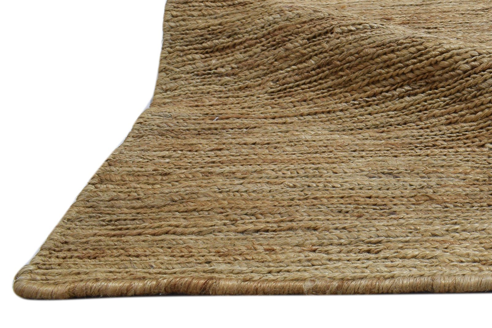 Hand Knotted Beige Jute Rug 4' X 6' Modern Scandinavian Solid Room Size Carpet 7860704379029