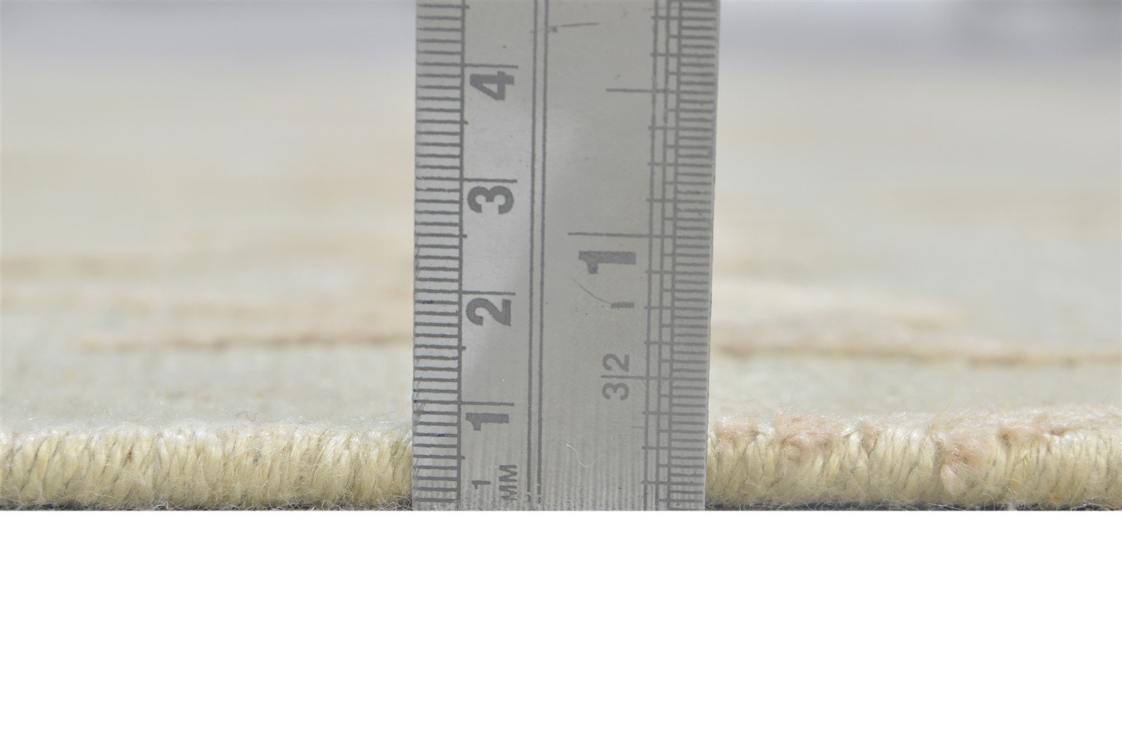 Hand Knotted Beige Linen Rug 5' X 8' Modern Scandinavian Floral Room Size Carpet 7864889344149