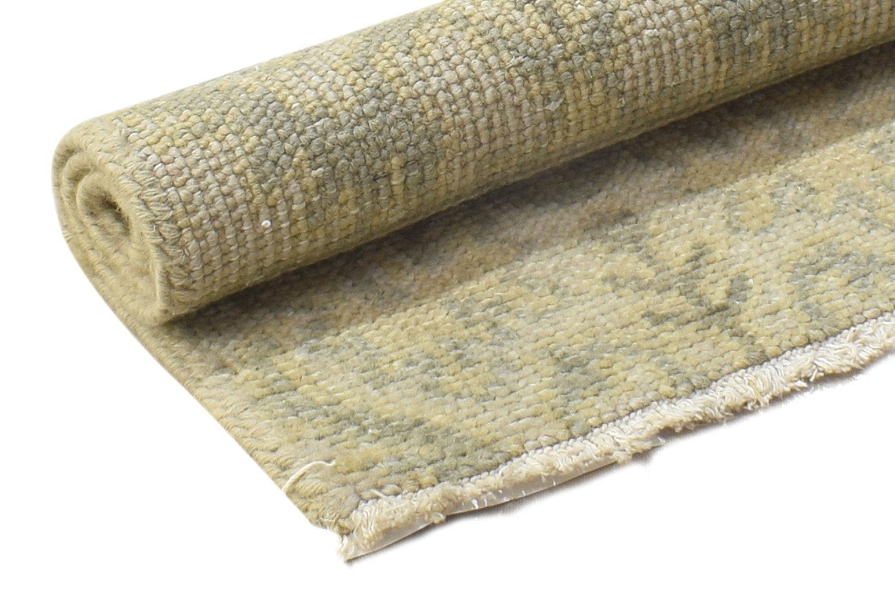 Hand Knotted Beige Wool Rug 2' X 2' Persian Kazak Oriental Small Carpet 7864121655445