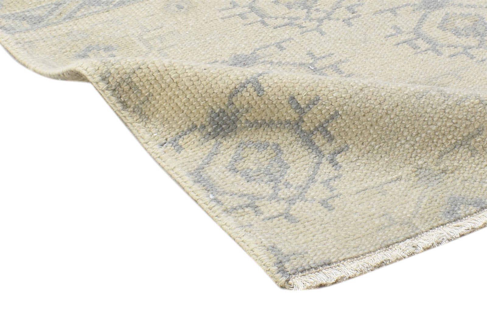 Hand Knotted Beige Wool Rug 2' X 3' Persian Bokhara Oriental Small Carpet 7864122409109
