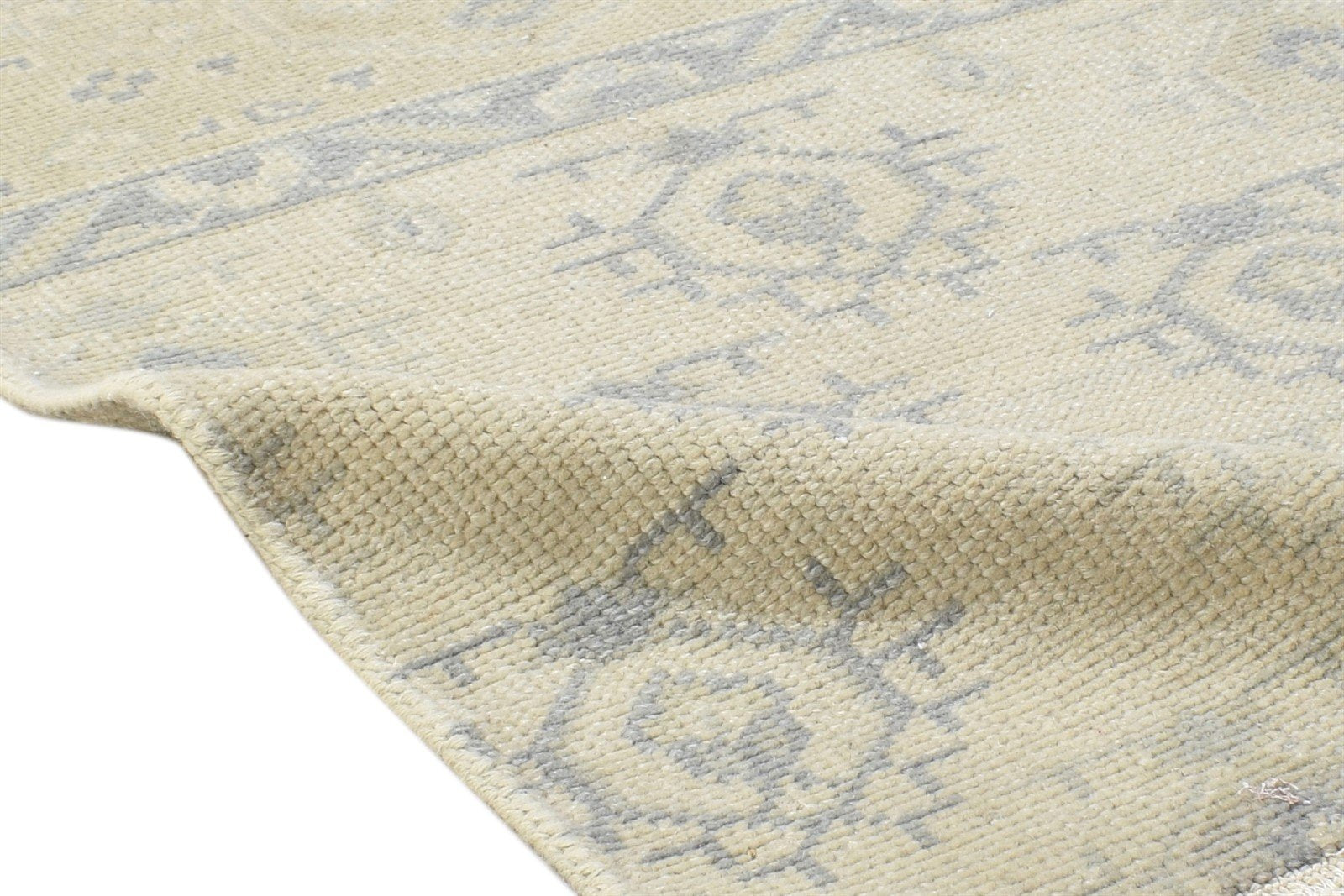 Hand Knotted Beige Wool Rug 2' X 3' Persian Bokhara Oriental Small Carpet 7864122540181